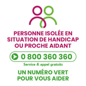 Affiche numéro vert personne isolée