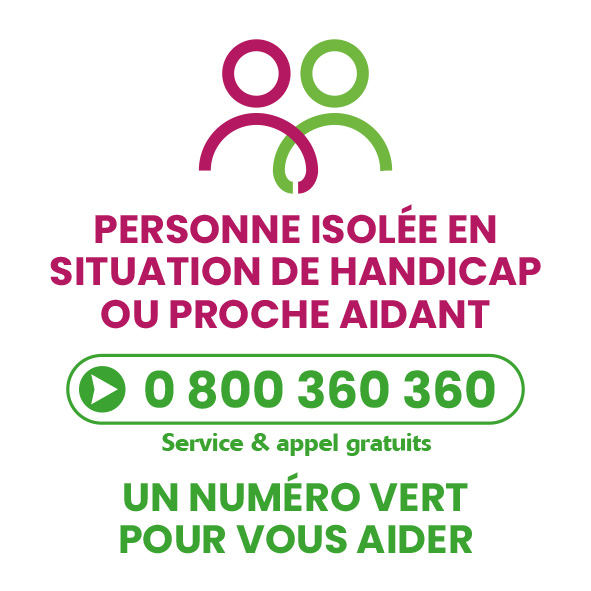 Affiche numéro vert personne isolée